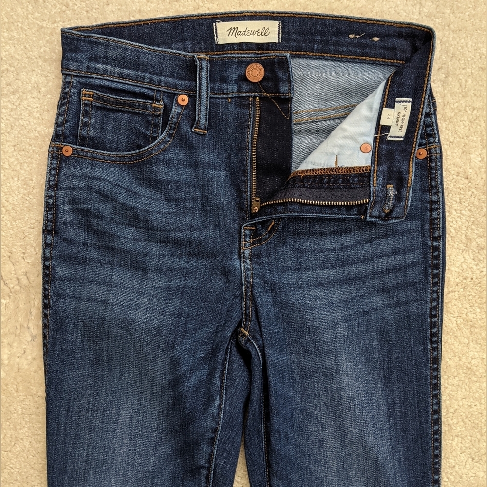 Madewell skinny blue jeans 24 waist - Picture 2 of 10